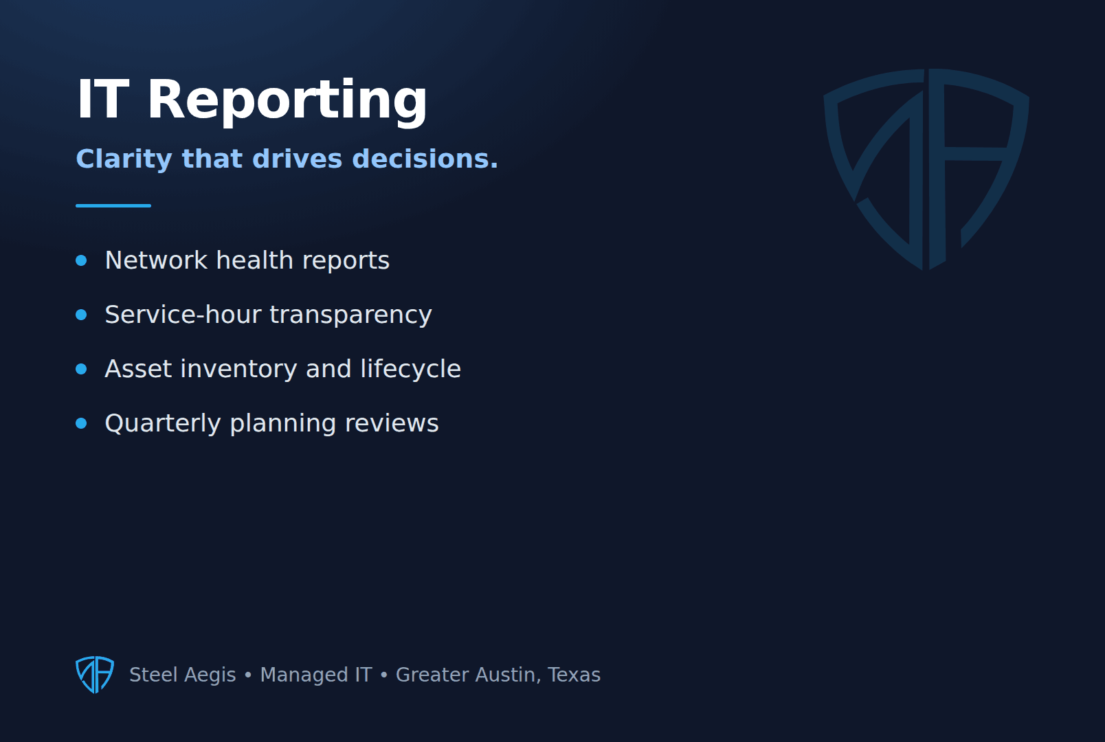 For businesses seeking clarity and insight, our IT managed services offer comprehensive reporting, translating tech metrics into actionable strategies for sustained growth and efficiency.